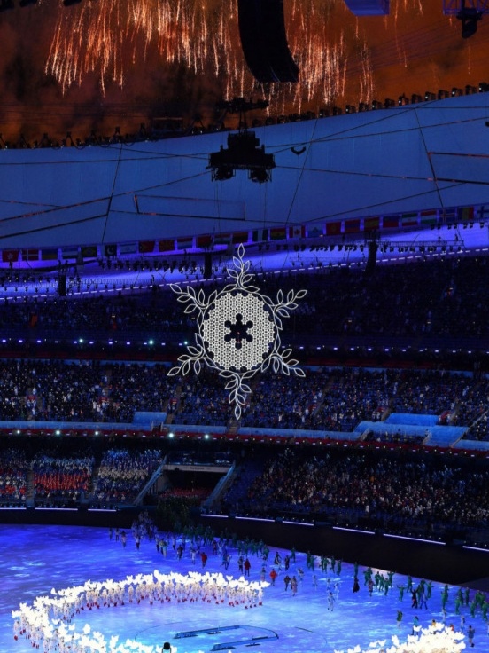  ▲91개국 눈꽃 가운데서 타오르는 베이징올림픽 성화 사진 포토뉴스